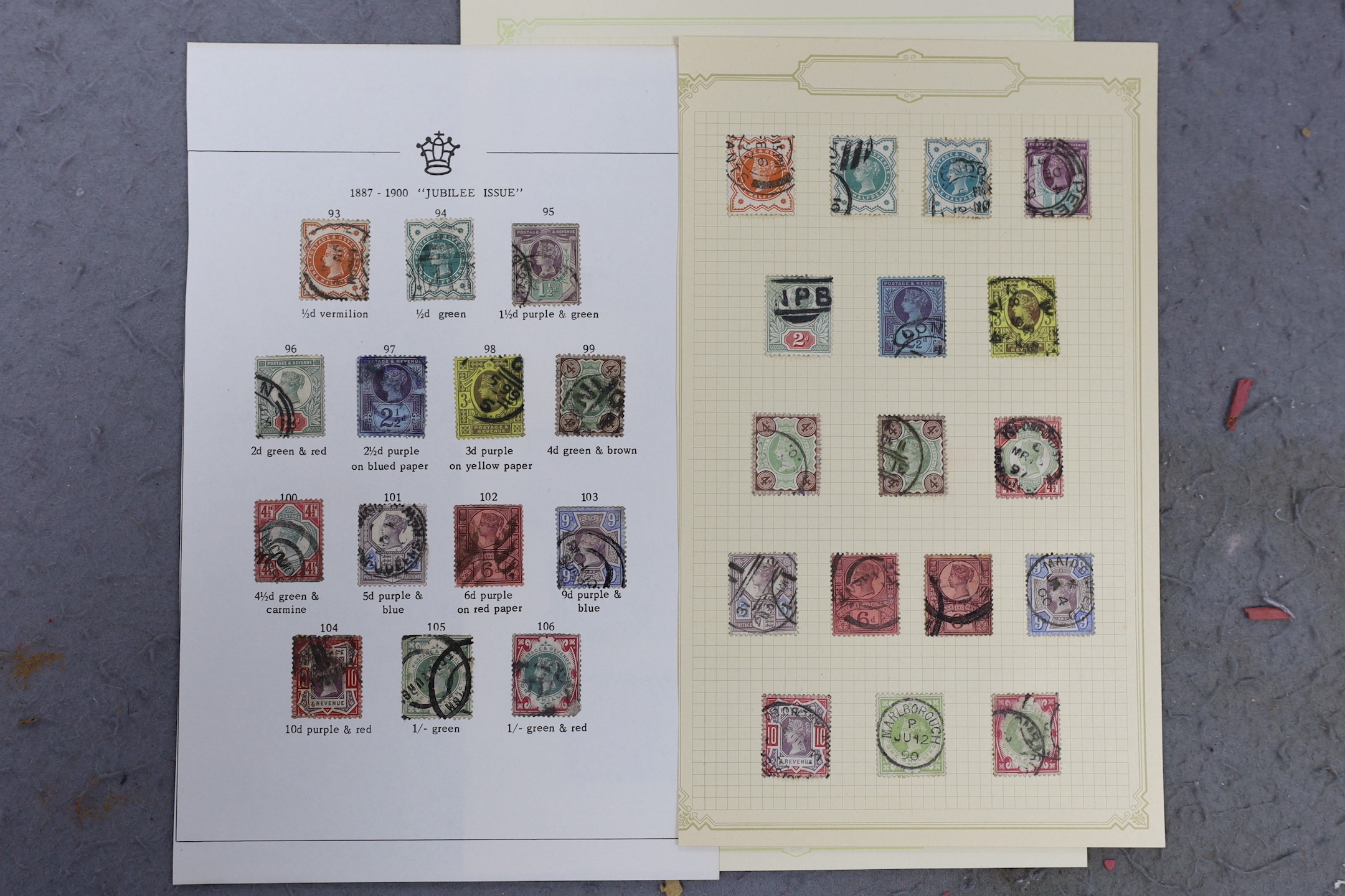 A collection of mint Victorian stamps (except one)